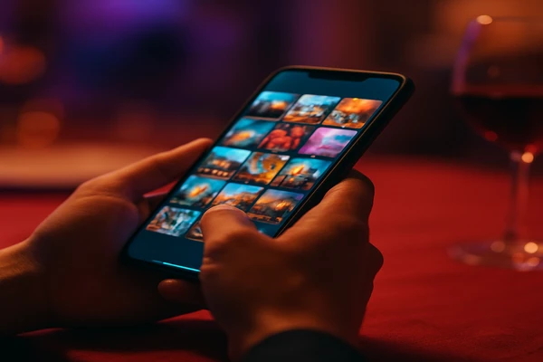 একজন ব্যবহারকারী স্মার্টফোন হাতে নিয়ে ডিজিটাল প্ল্যাটফর্মটি সহজে ব্যবহার করছেন