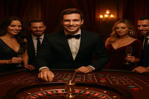 লাইভ টেবিল গেম প্রাঙ্গণে ডিলারের উপস্থিতি