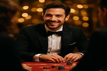 আলোকিত রুলেট চাকা ও ক্যাসিনো চিপসের দৃশ্য, যা লাইভ গেমের উত্তেজনা বাড়িয়ে তোলে